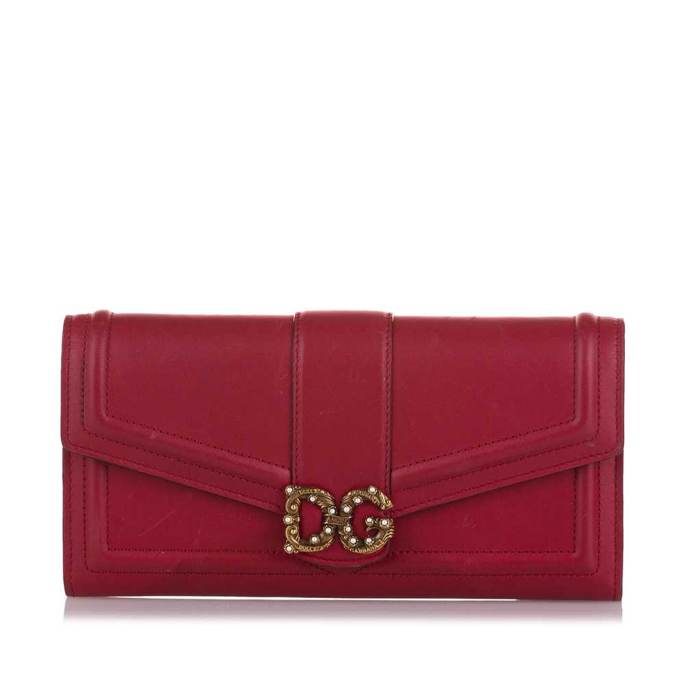 Red Dolce & Gabbana DG Love Continental Wallet - image 1