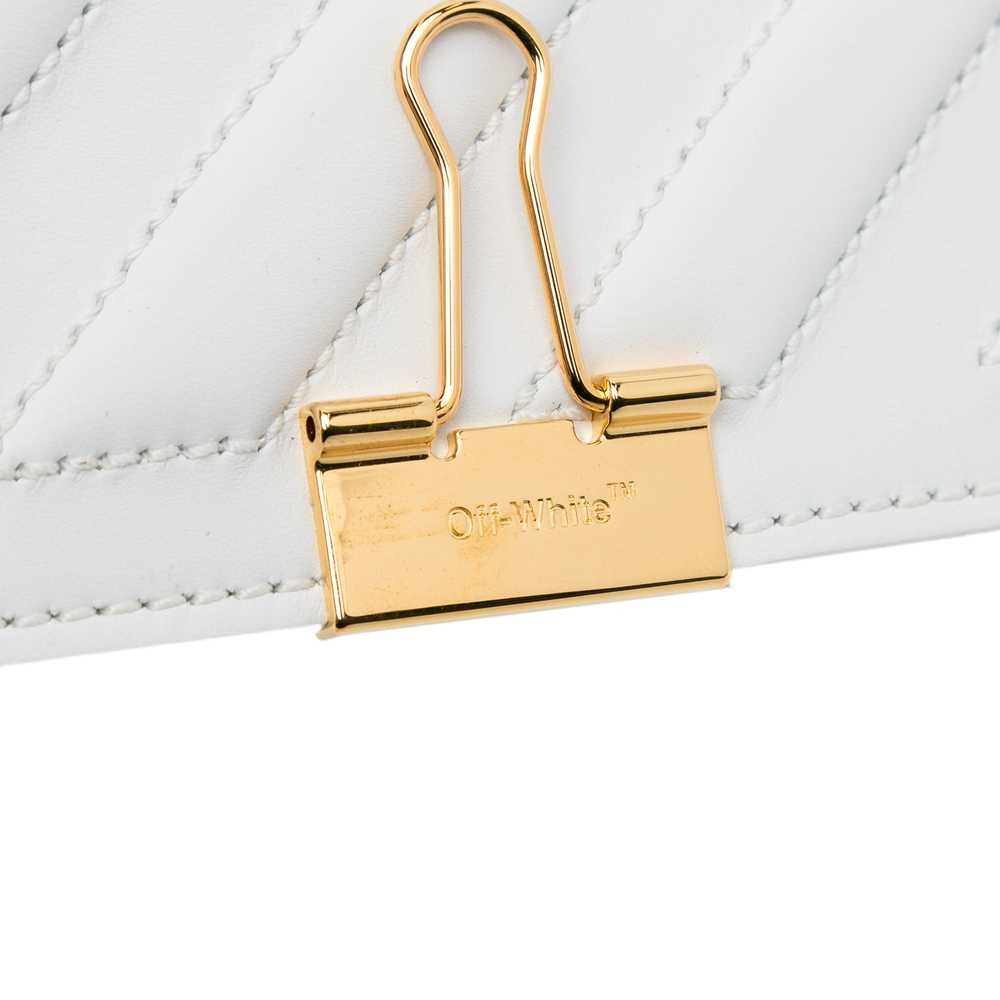 White Off-White Baby Binder Clip Crossbody Bag - image 10