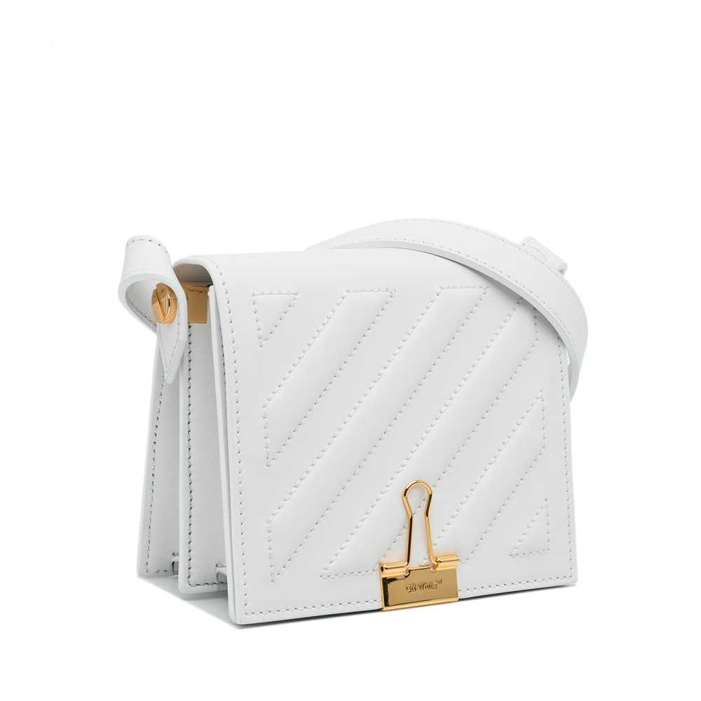 White Off-White Baby Binder Clip Crossbody Bag - image 2