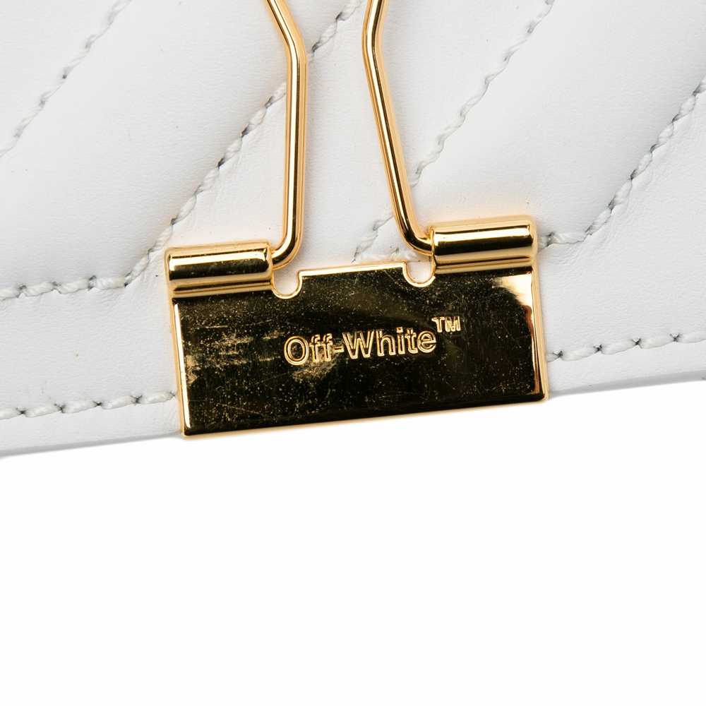 White Off-White Baby Binder Clip Crossbody Bag - image 9