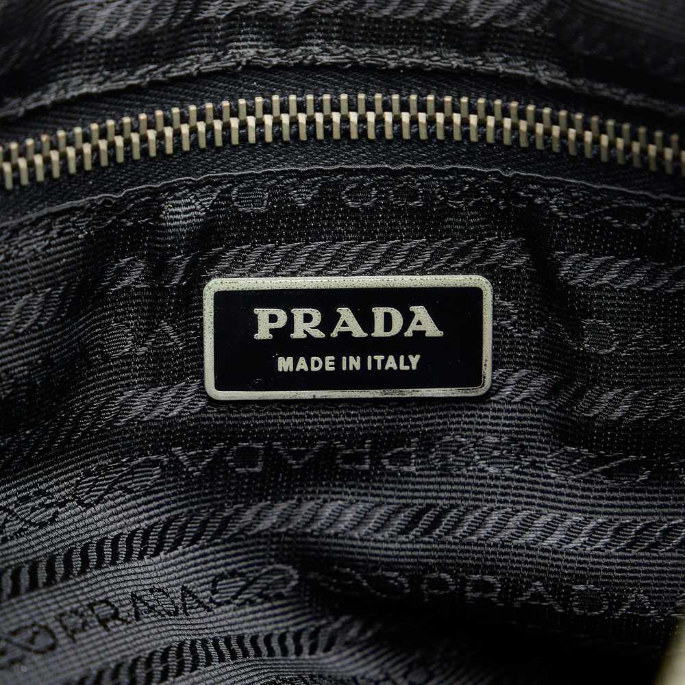 Black Prada Canapa Logo Tessuto Hobo - image 6