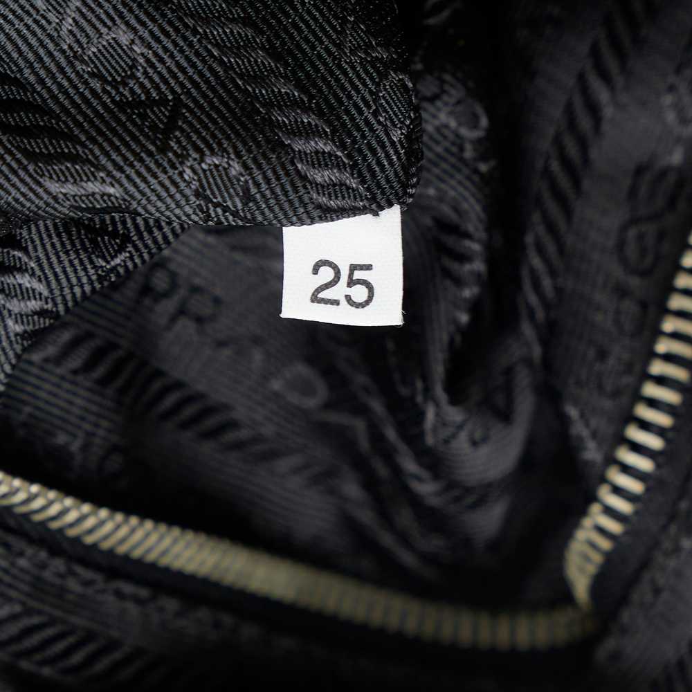 Black Prada Canapa Logo Tessuto Hobo - image 7