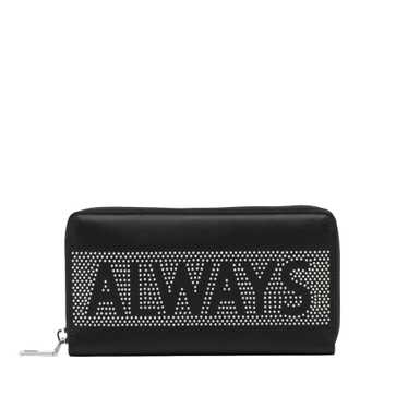 Black Valentino Studded Zip Around Wallet - image 1