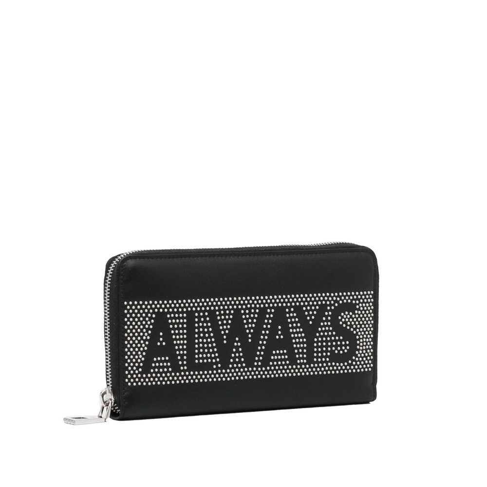 Black Valentino Studded Zip Around Wallet - image 2