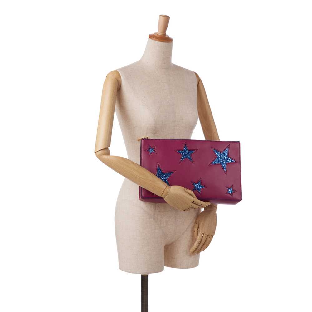 Pink Stella McCartney Stars Clutch - image 11