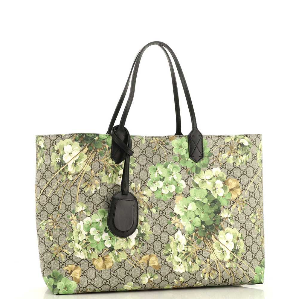 GUCCI Reversible Tote Blooms GG Print Leather Lar… - image 2