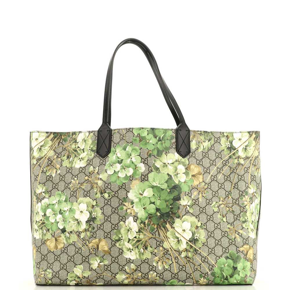 GUCCI Reversible Tote Blooms GG Print Leather Lar… - image 3