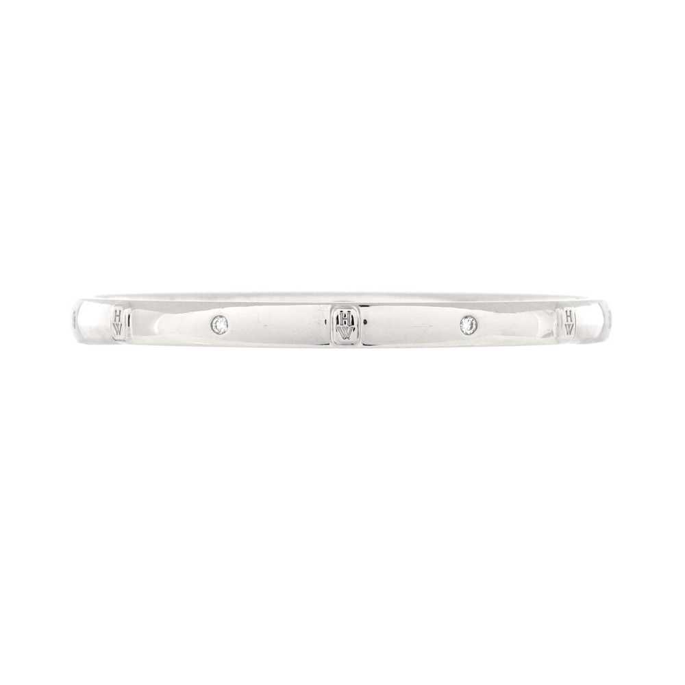 Harry Winston HW Logo Bangle Bracelet - image 1