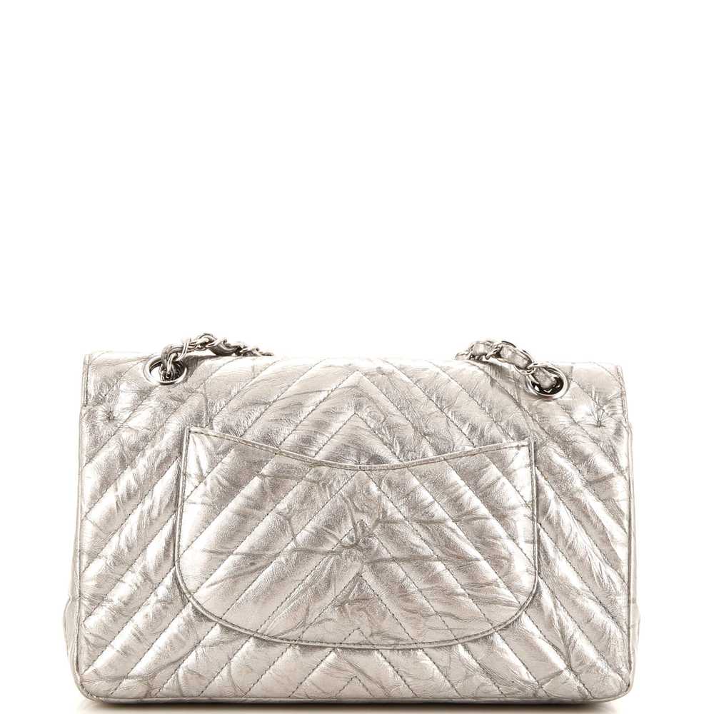 CHANEL Classic Double Flap Bag Chevron Crumpled M… - image 3