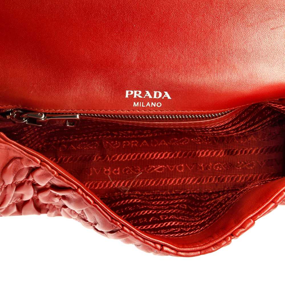 PRADA Chain Flap Shoulder Bag Nappa Gaufre Small - image 5