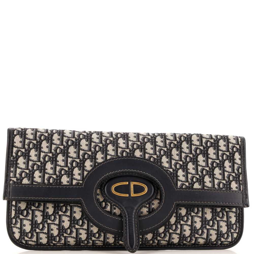 Christian Dior Fold Over Clutch Oblique Canvas - image 1