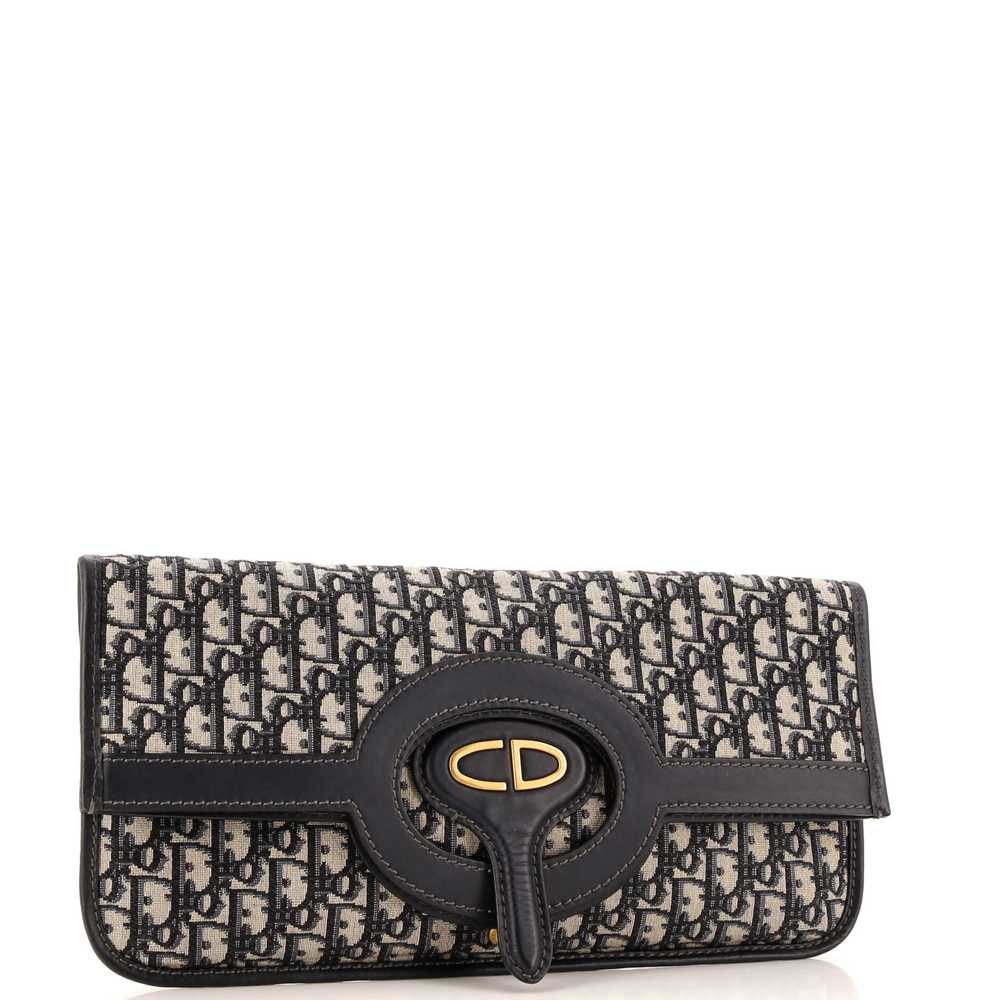 Christian Dior Fold Over Clutch Oblique Canvas - image 2