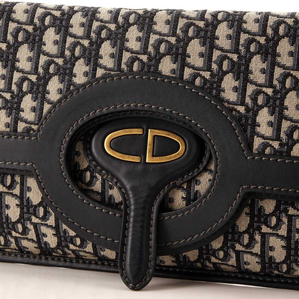 Christian Dior Fold Over Clutch Oblique Canvas - image 6