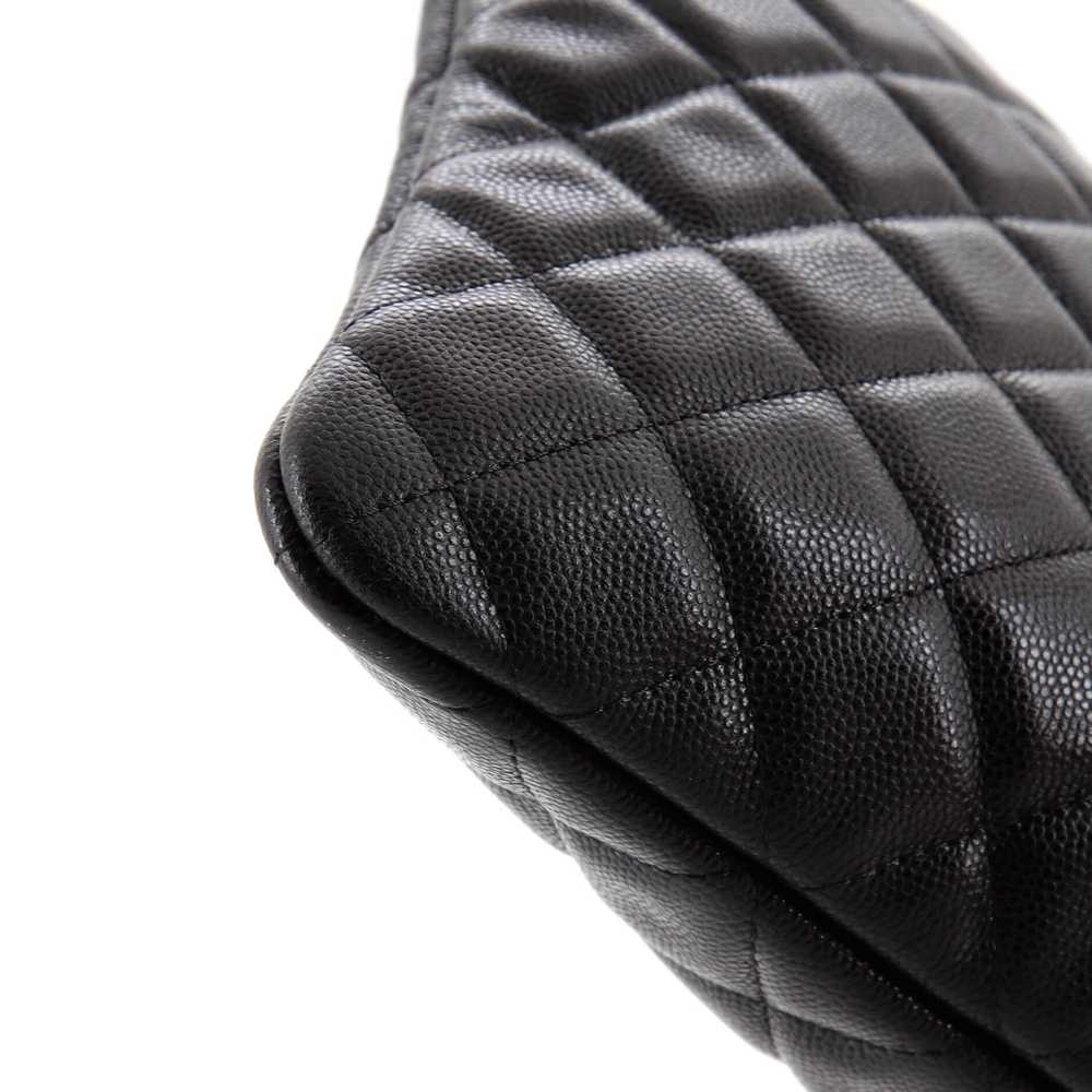 CHANEL O Case Clutch Quilted Caviar Medium - image 6