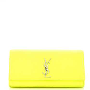 Saint Laurent Classic Monogram Clutch Leather Long