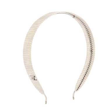 CHANEL Ribbed CC Headband Metal - image 1