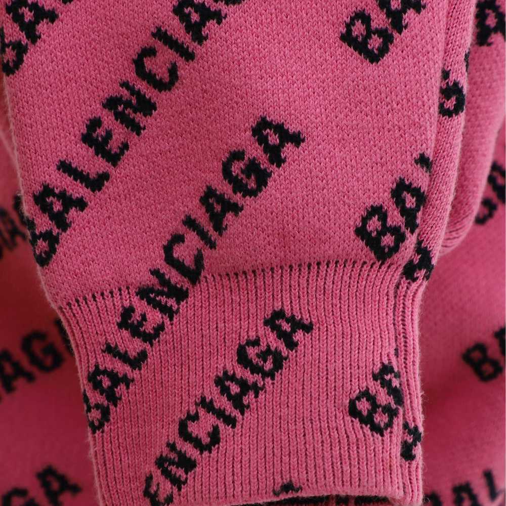 Balenciaga Women's All Over Logo Sweater Wool Ble… - image 3