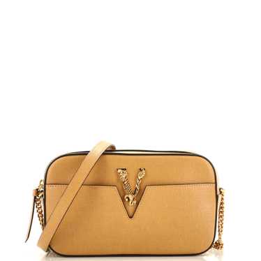 VERSACE Virtus Camera Bag Leather Small