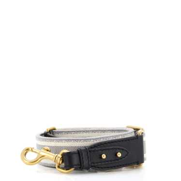 Christian Dior Logo Shoulder Strap Embroidered Ca… - image 1