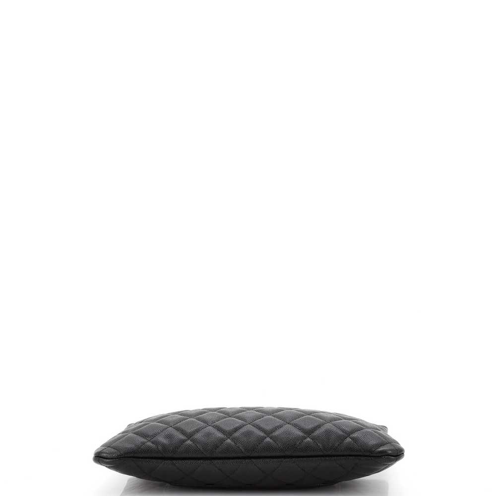 CHANEL O Case Clutch Quilted Caviar Medium - image 4