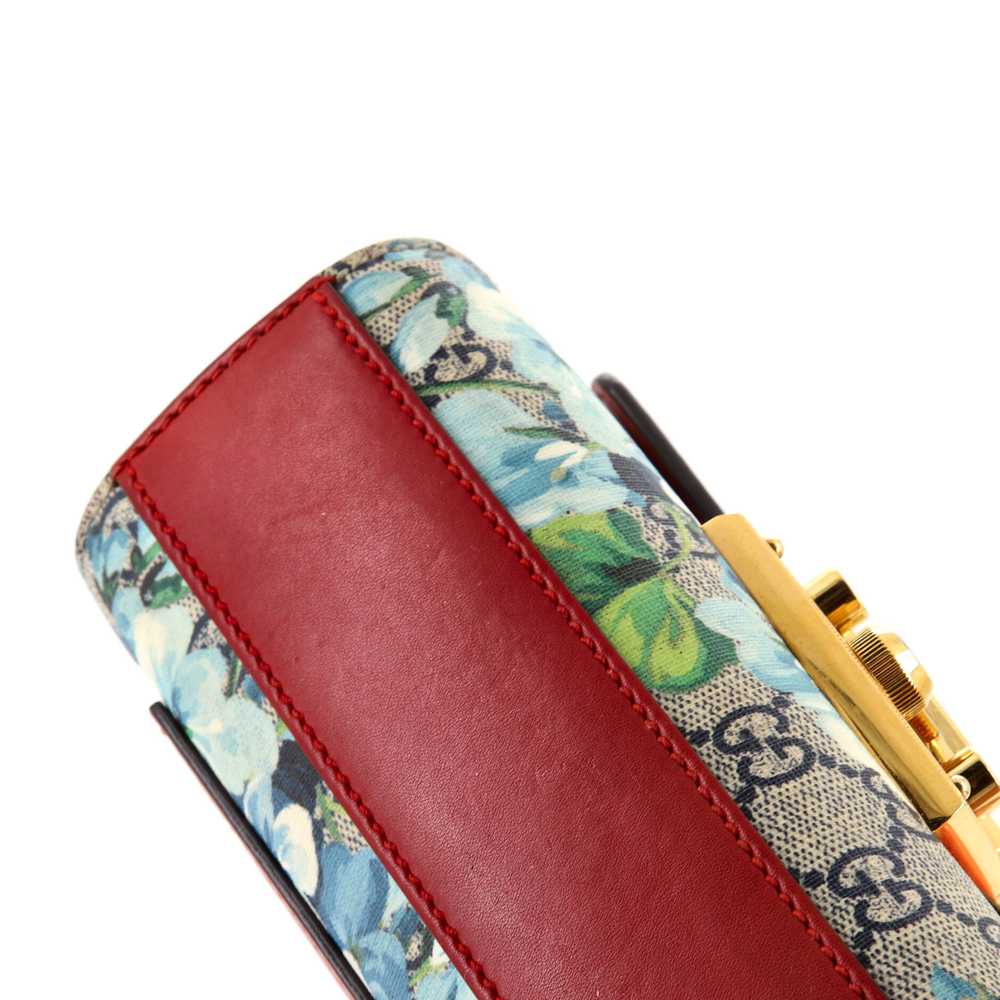 GUCCI Padlock Shoulder Bag Blooms Print GG Coated… - image 6