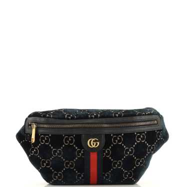 GUCCI Ophidia Zip Belt Bag GG Velvet