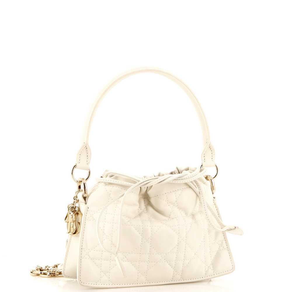 Christian Dior Milly Drawstring Chain Bag Cannage… - image 2