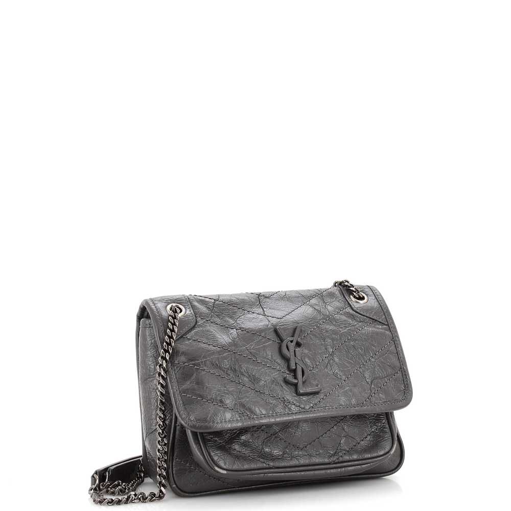 Saint Laurent Niki Chain Flap Bag Matelasse Chevr… - image 2