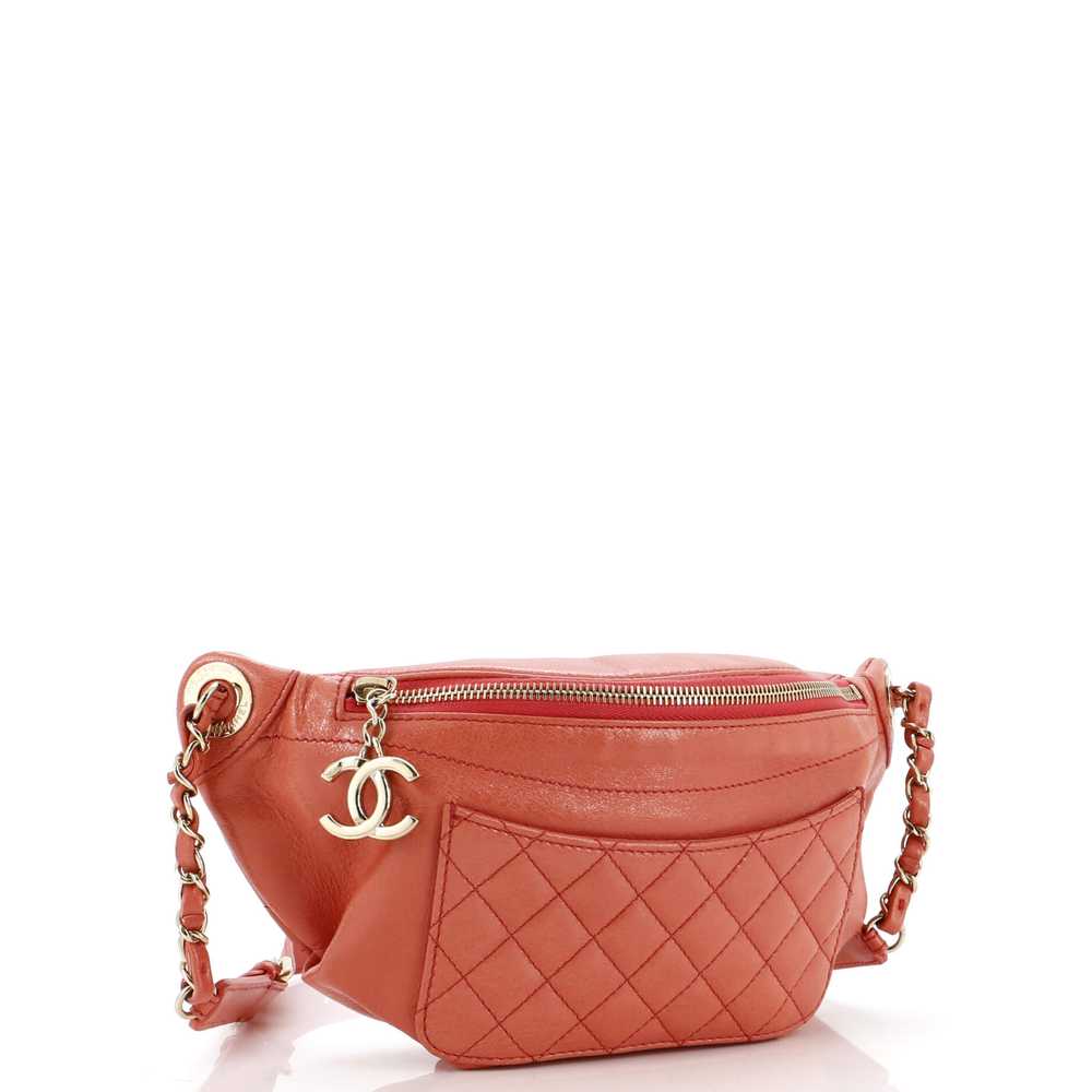 CHANEL Bi Classic Waist Bag Quilted Crumpled Calf… - image 2