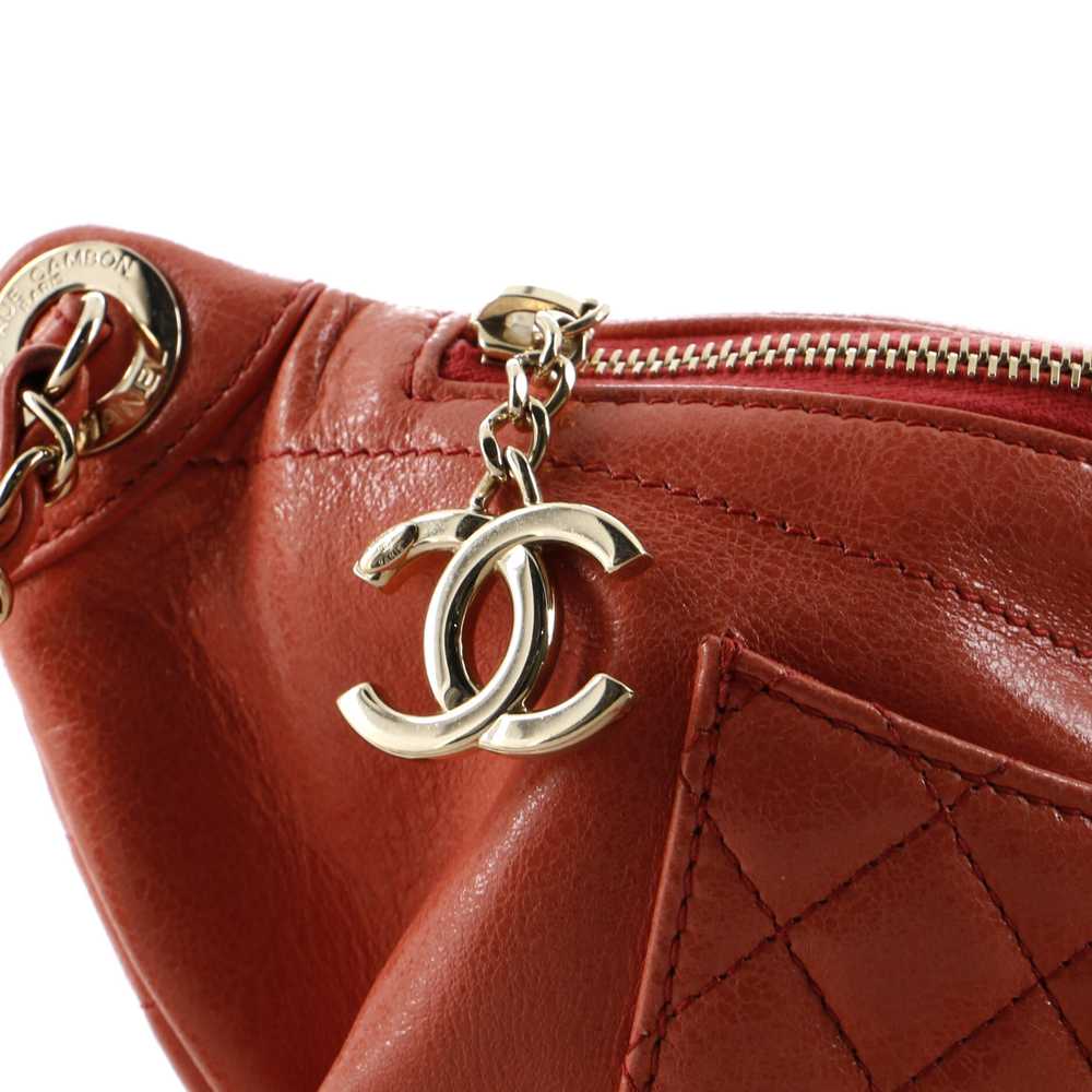 CHANEL Bi Classic Waist Bag Quilted Crumpled Calf… - image 6