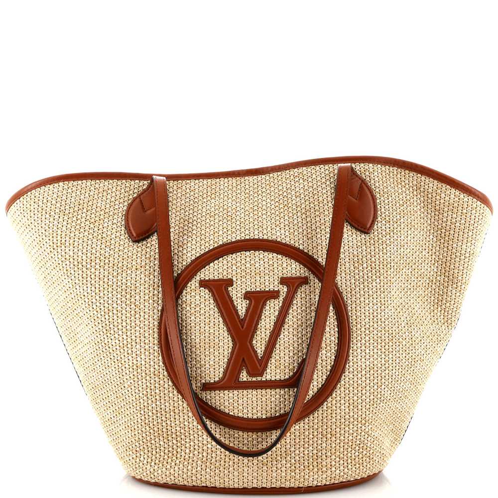 Louis Vuitton Saint Jacques NM Handbag Raffia and… - image 1