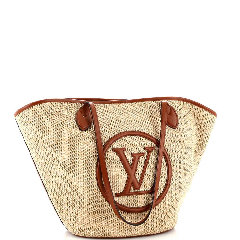 Louis Vuitton Saint Jacques NM Handbag Raffia and… - image 3