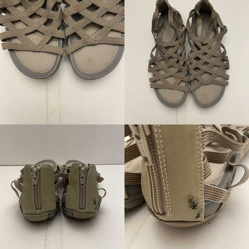 Vintage Barestraps Sandals Women's 8.5 Gray Zippe… - image 4