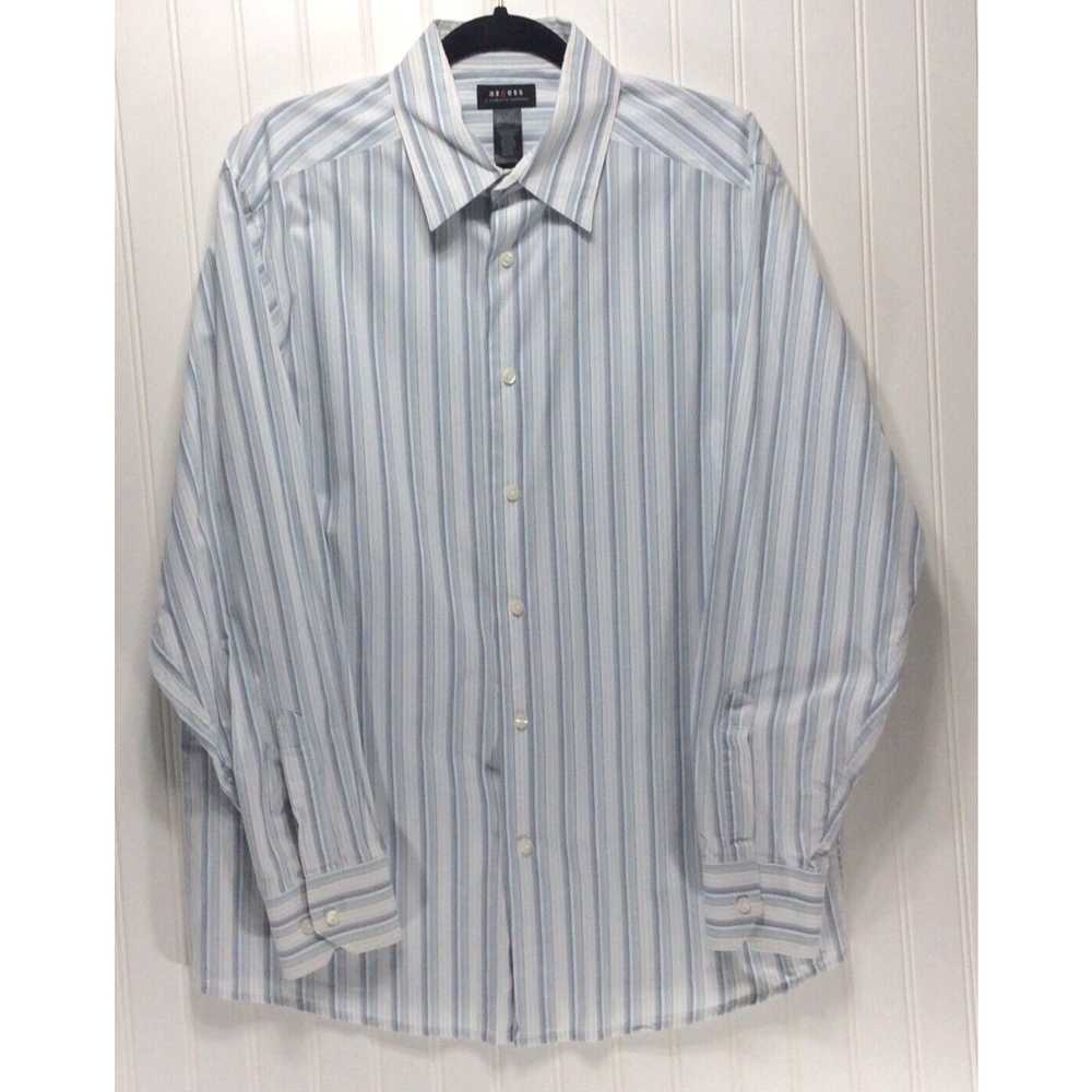 Vintage AXCESS Claiborne Mens Striped Shirt Size L - image 1