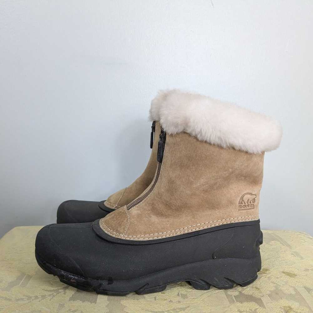 Sorel Boots Suede Snow Angel Zip Faux Fur Waterpr… - image 3