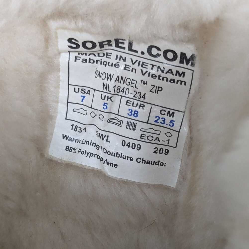 Sorel Boots Suede Snow Angel Zip Faux Fur Waterpr… - image 9