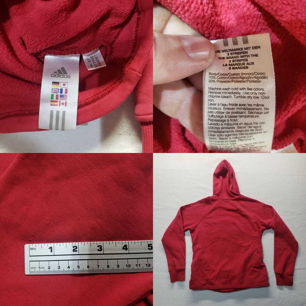 Adidas Adidas Red Logo Hooded Pullover Coat Jacke… - image 4