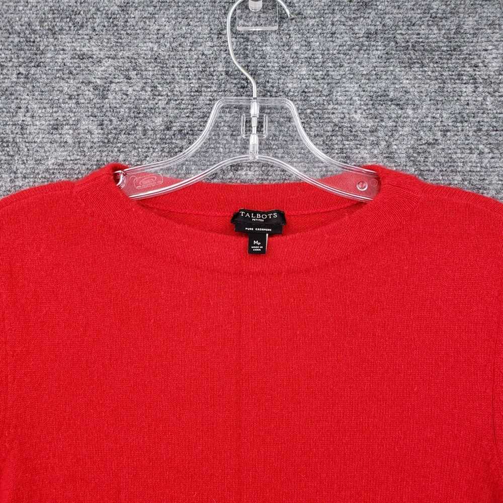 Talbots Talbots Sweater Womens MP Petites Red Cre… - image 2