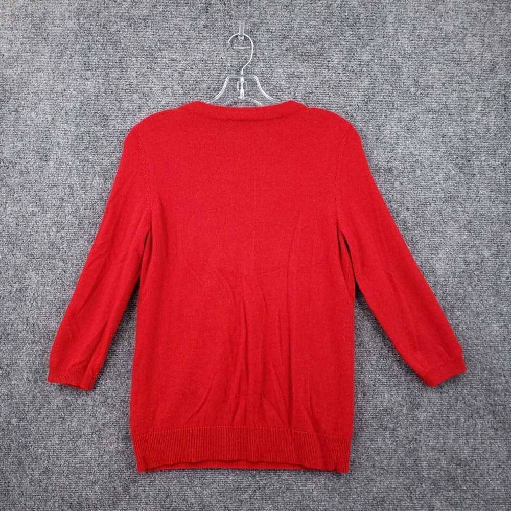 Talbots Talbots Sweater Womens MP Petites Red Cre… - image 3