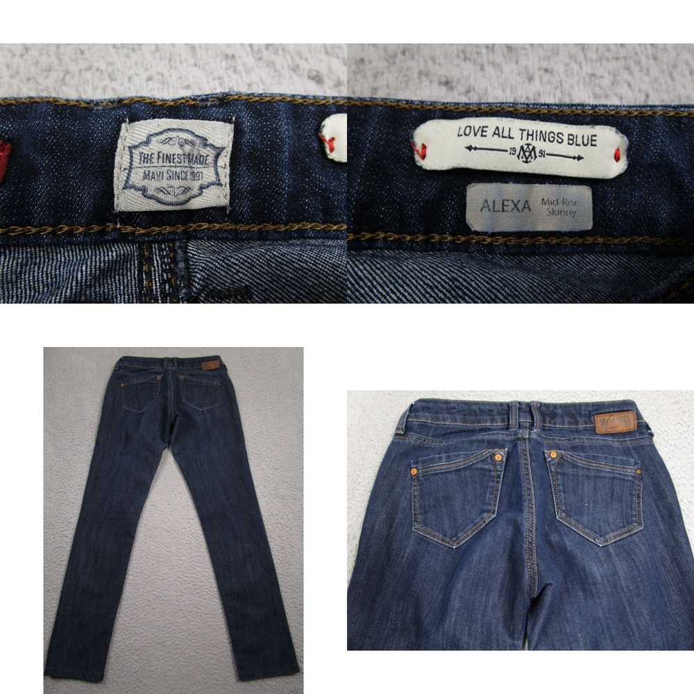 Vintage Mavi Jeans Womens 28 Blue Alexa Cotton Mi… - image 4