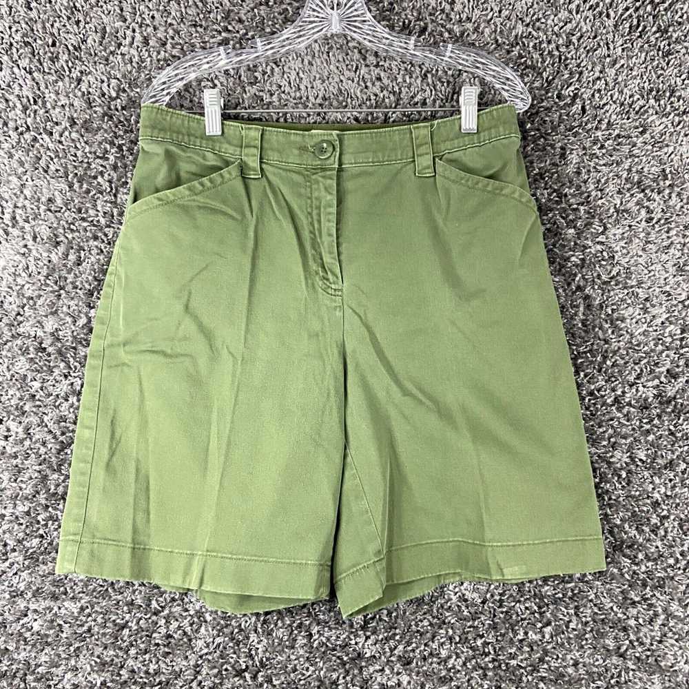 Vintage L. L. Bean Classic Fit Green Shorts Women… - image 1