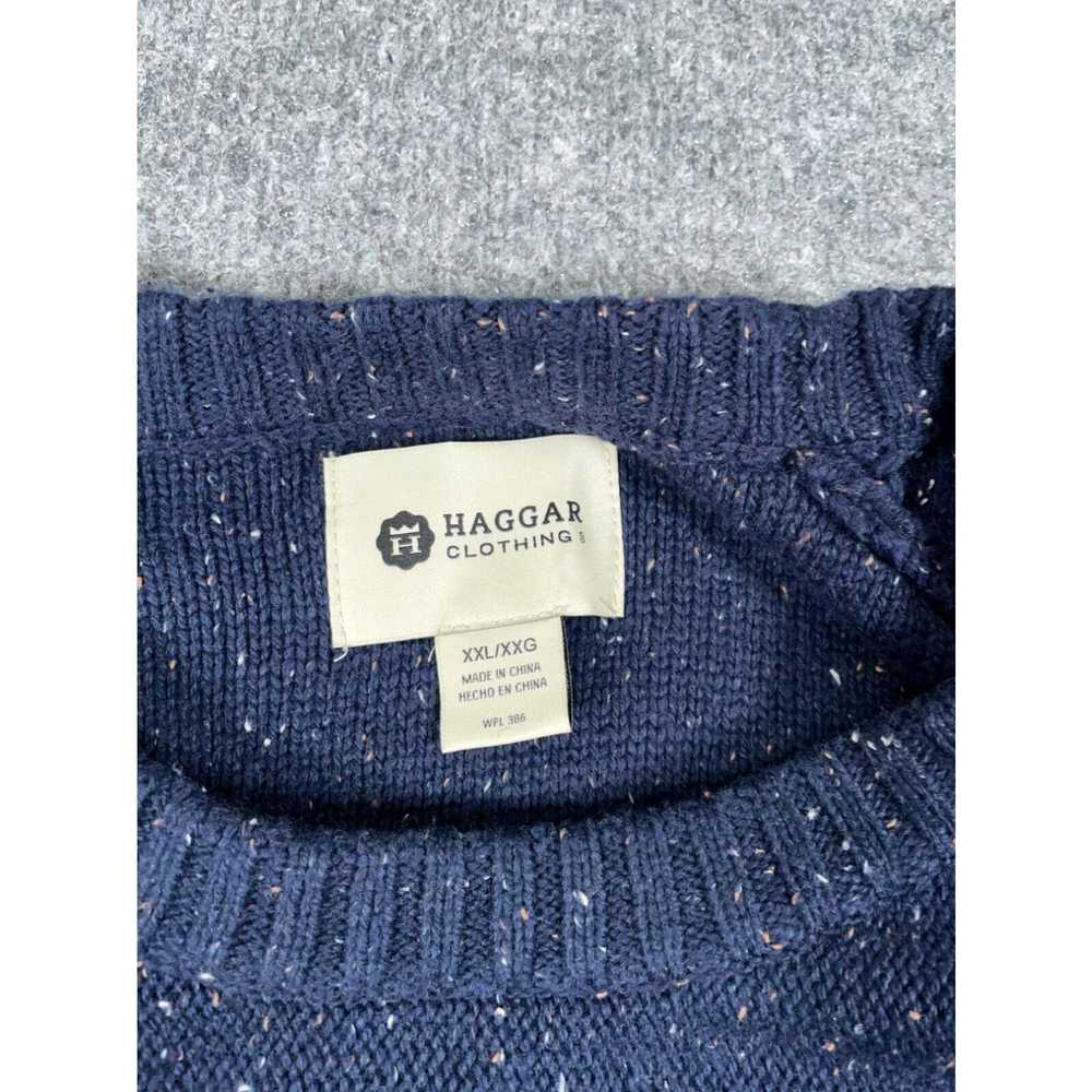 Haggar Preppy Color Fleck Cable Knit Sweater Adul… - image 3