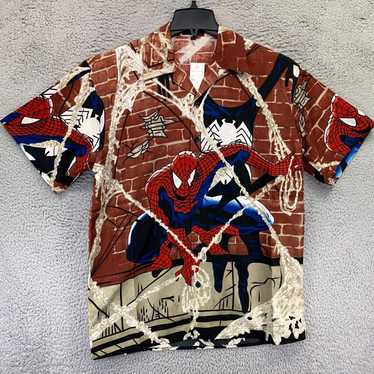 Vintage Vintage Spiderman Shirt Men Small Oversiz… - image 1