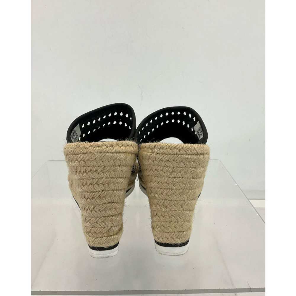 Toms TOMS Black Woven Faux Leather & Fabric Platf… - image 2