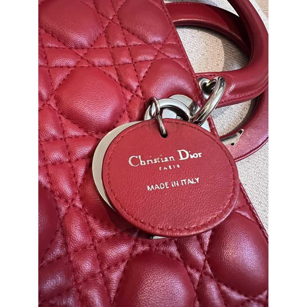 Dior Lady Dior leather handbag - image 10