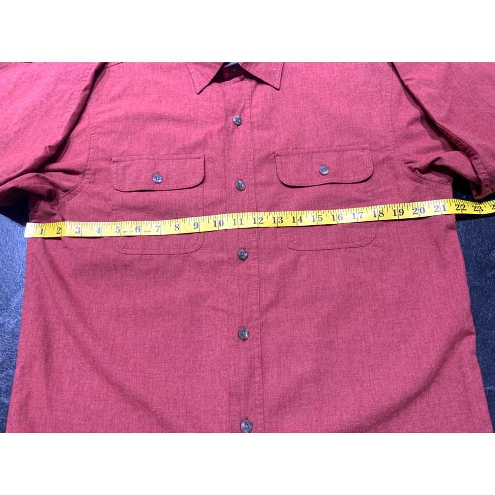 Vintage Red long sleeve redhead cotton button up … - image 7