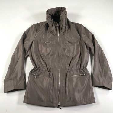 Vintage JANA KOS Rain Coat Womens Small Brown Tiny