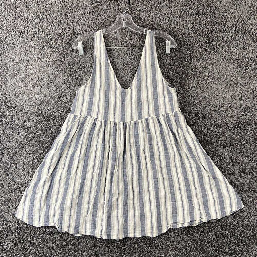 Vintage Audrey 3+1 Long Tank Top Women’s L Stripe… - image 1