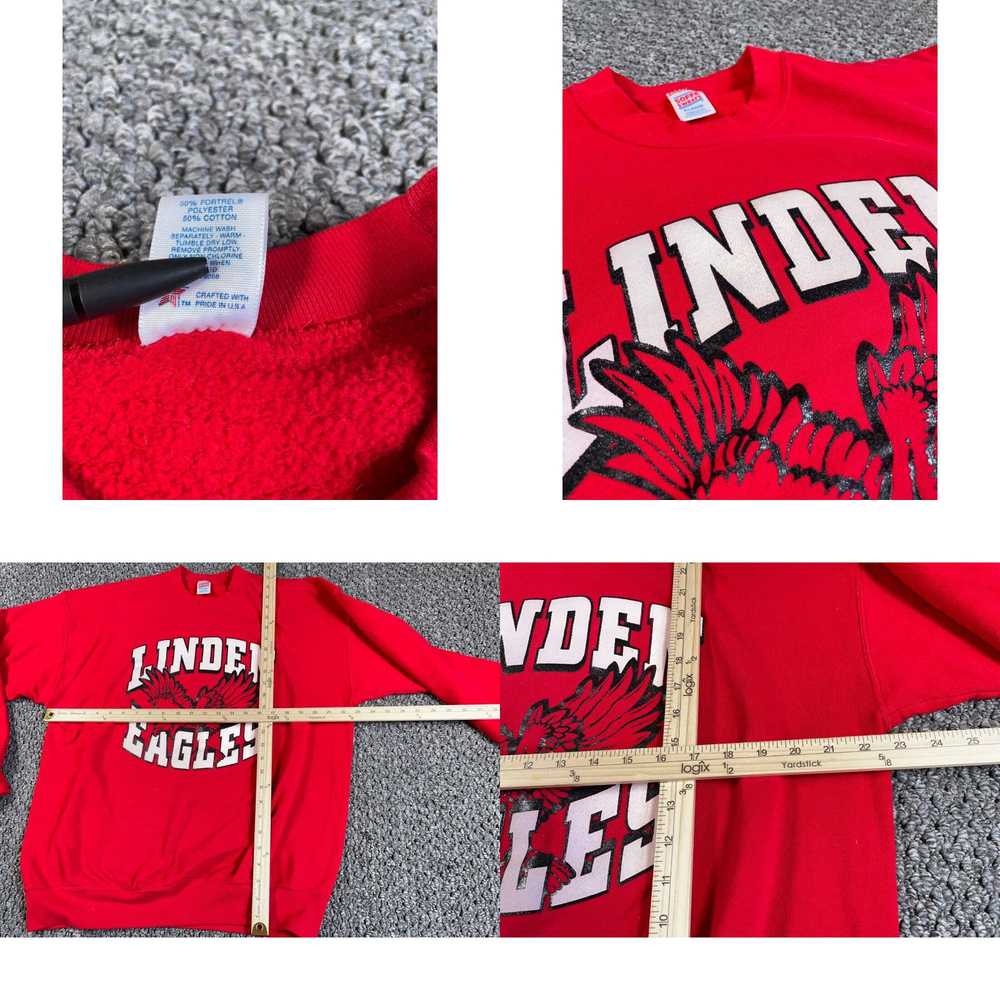 Soffe VTG 90s Michigan Linden Eagles Sweatshirt A… - image 4