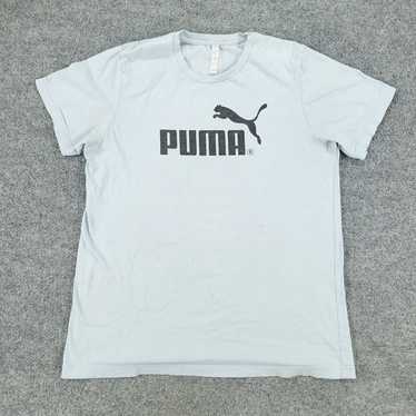 Puma PUMA Shirt Men Large Blue Graphic Tee Crew N… - image 1